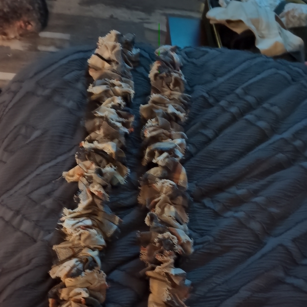 2- 6 Foot Colorful  Fabric Garland Decorating Category